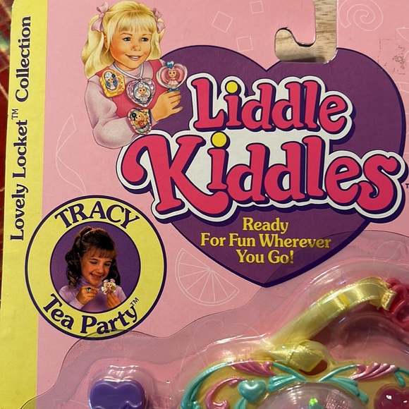 Vintage HTF Liddle Kiddles Tracy Tea Party 2” Doll New Lovely Locket Collection - Picture 5 of 7